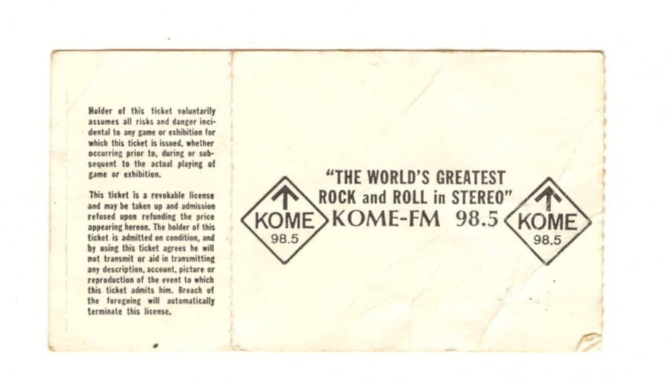Styx Ticket Vintage Stub 1981 Mar 2 Cow Palace San Francisco