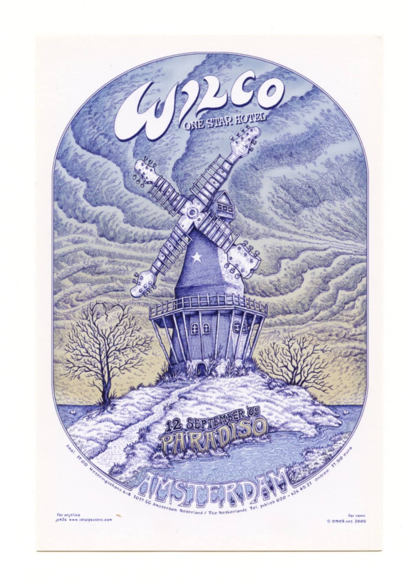 Wilco Handbill 2005 Sep 12 Paradiso Amsterdam Emek