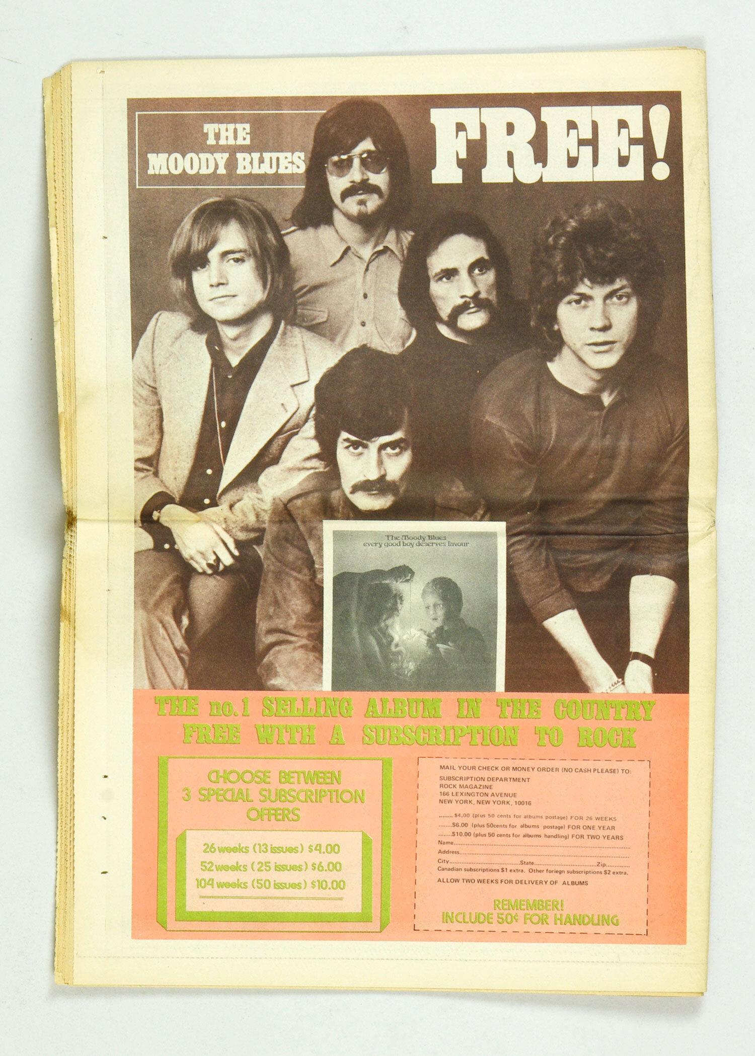 Rock Magazine back issue 1971 Oct John Lennon Elvis Presley Extra Heavy Interview