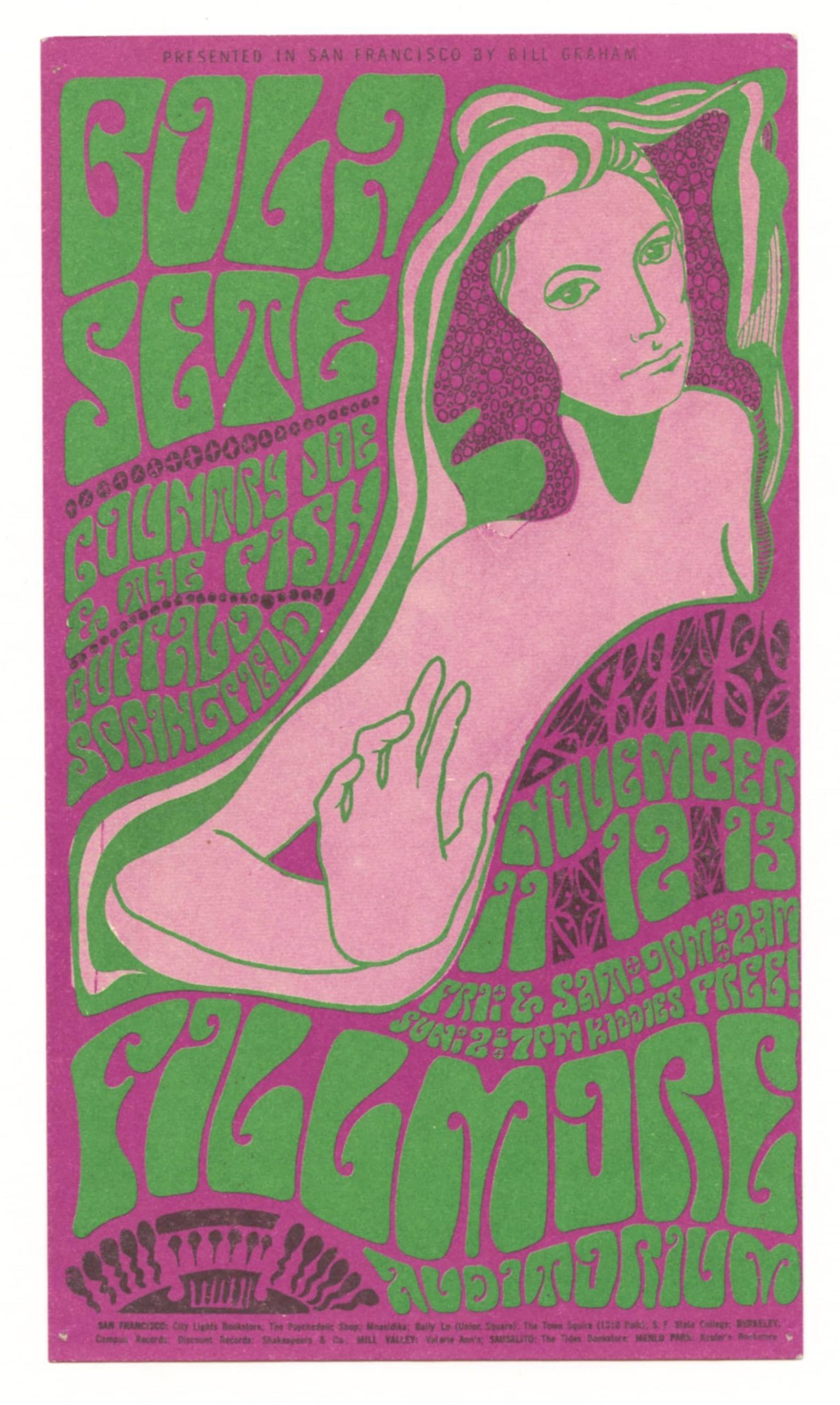 BG  36 Handbill Bola Sete Buffalo Springfield 1966 Nov 11