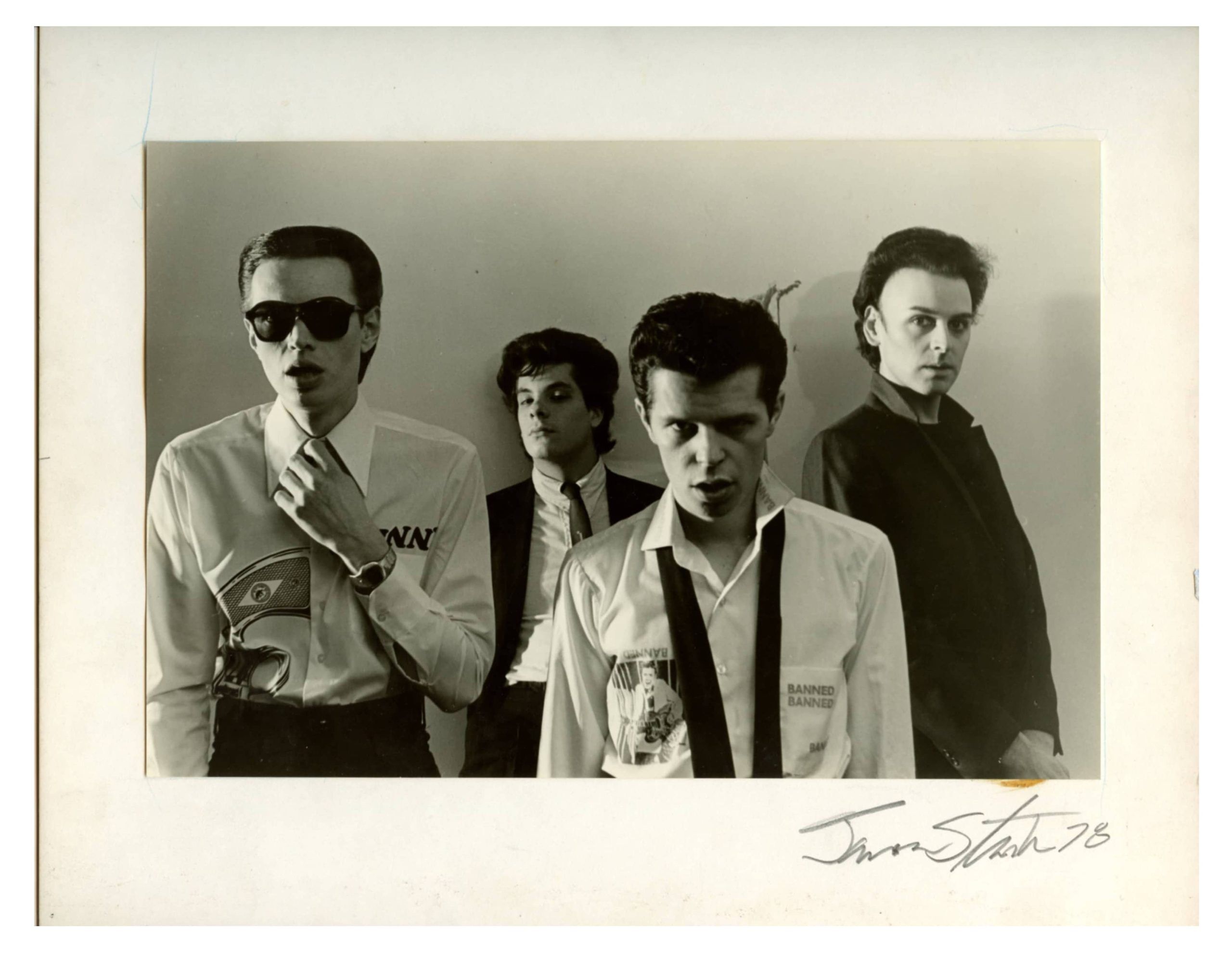Crime Early American Punk Band Photo 1978 James Stark signed