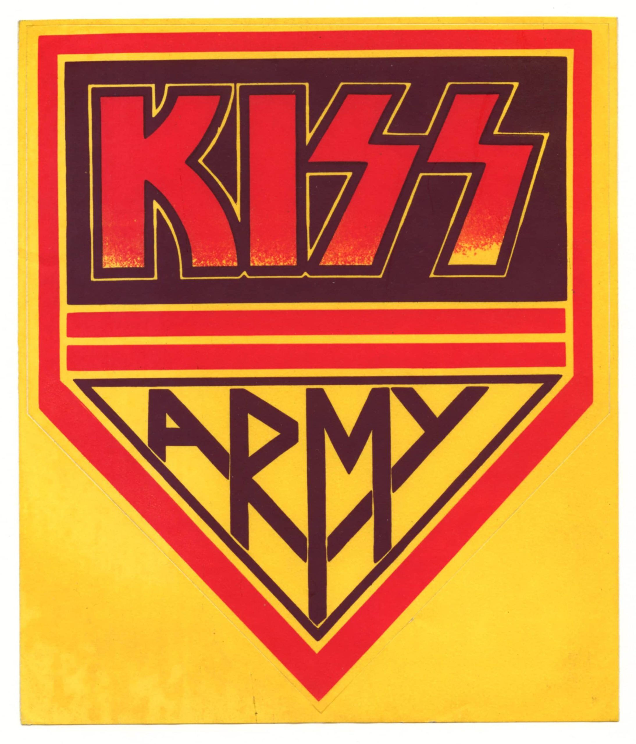 Kiss Sticker from Limited Edition 1976 Kiss 3 LP Set Original Inserts