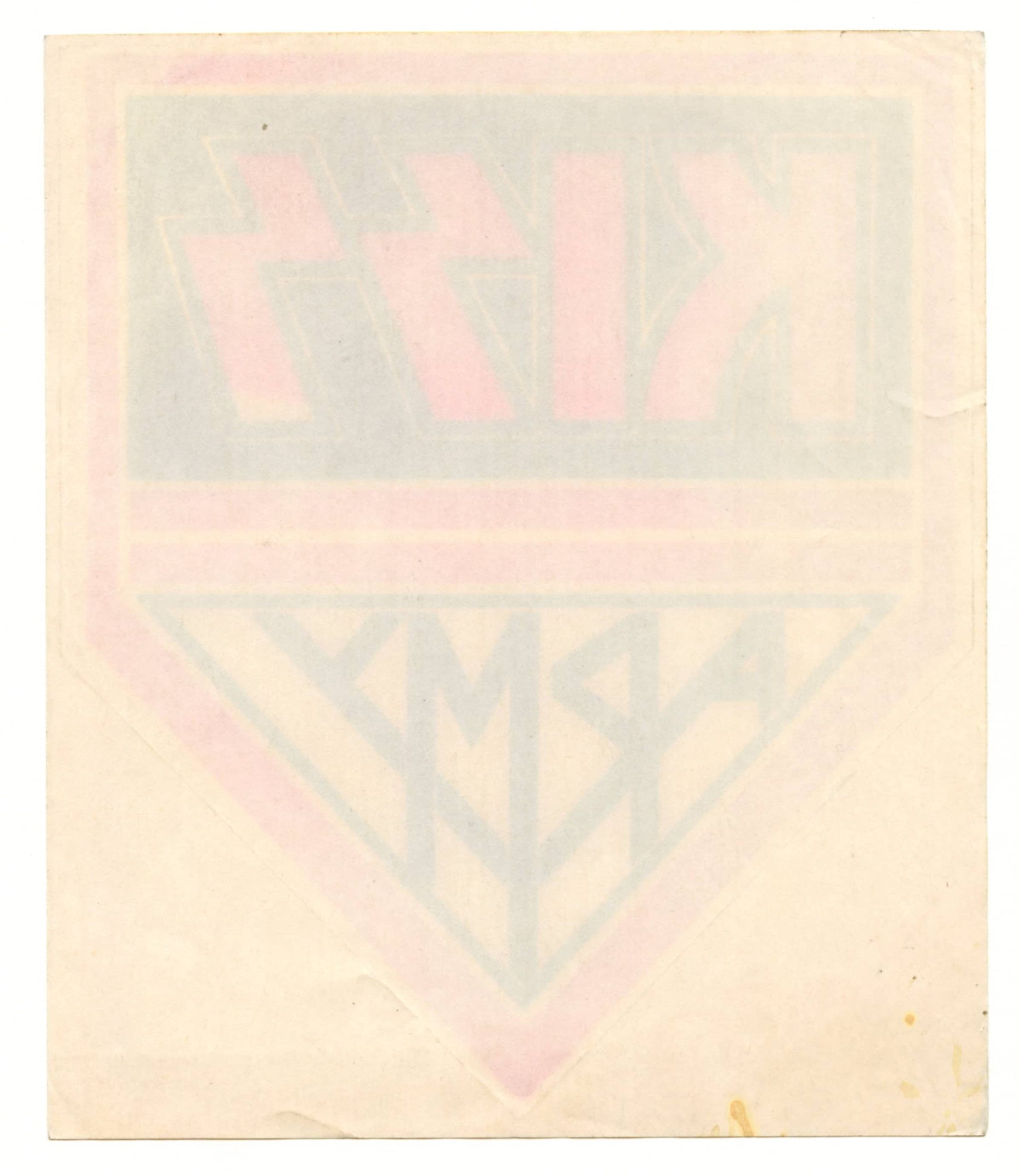 Kiss Sticker from Limited Edition 1976 Kiss 3 LP Set Original Inserts