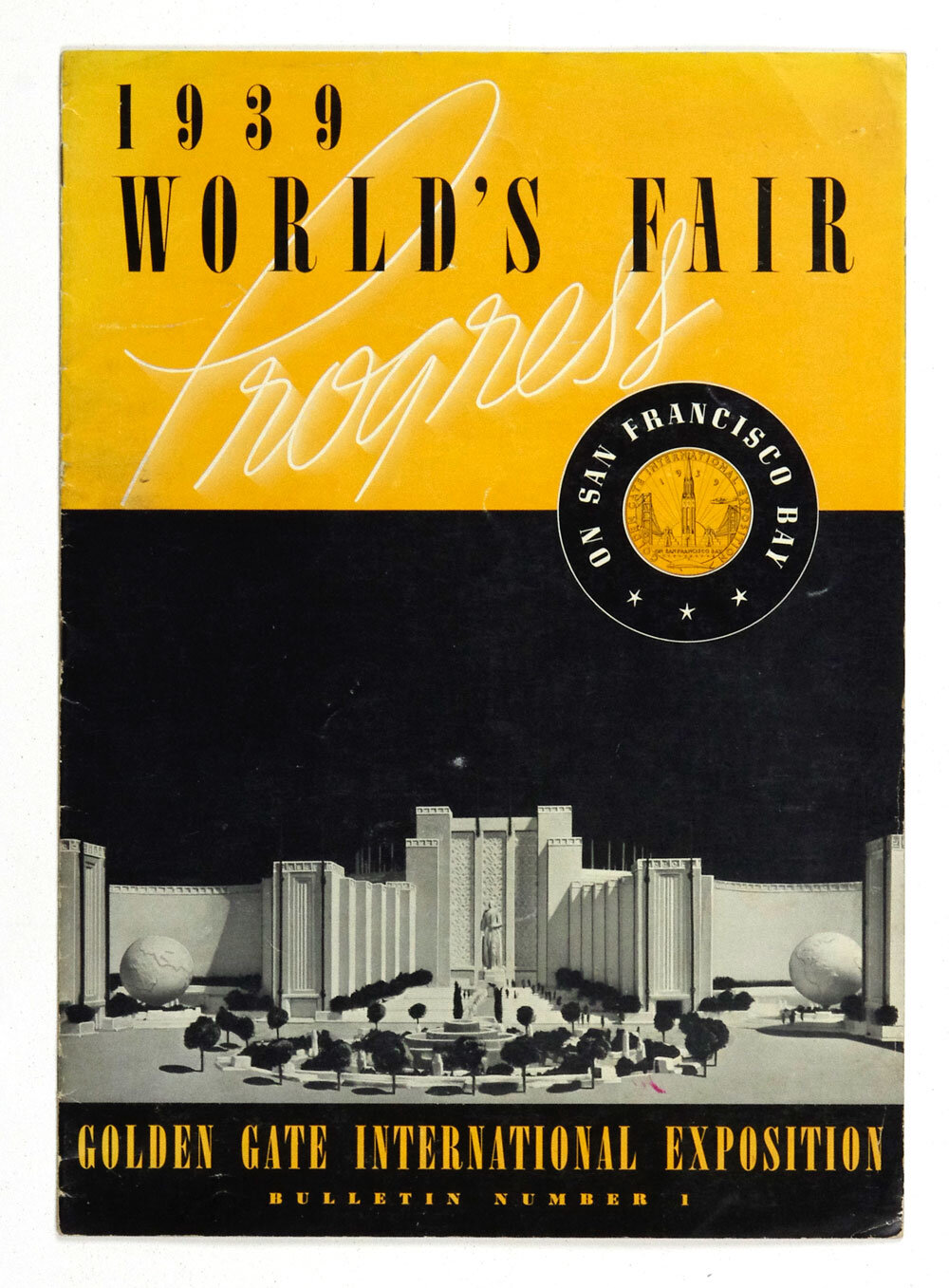 1939 World's Fair Golden Gate International Exposition Guide Book Ticket Stub Bulletin Set