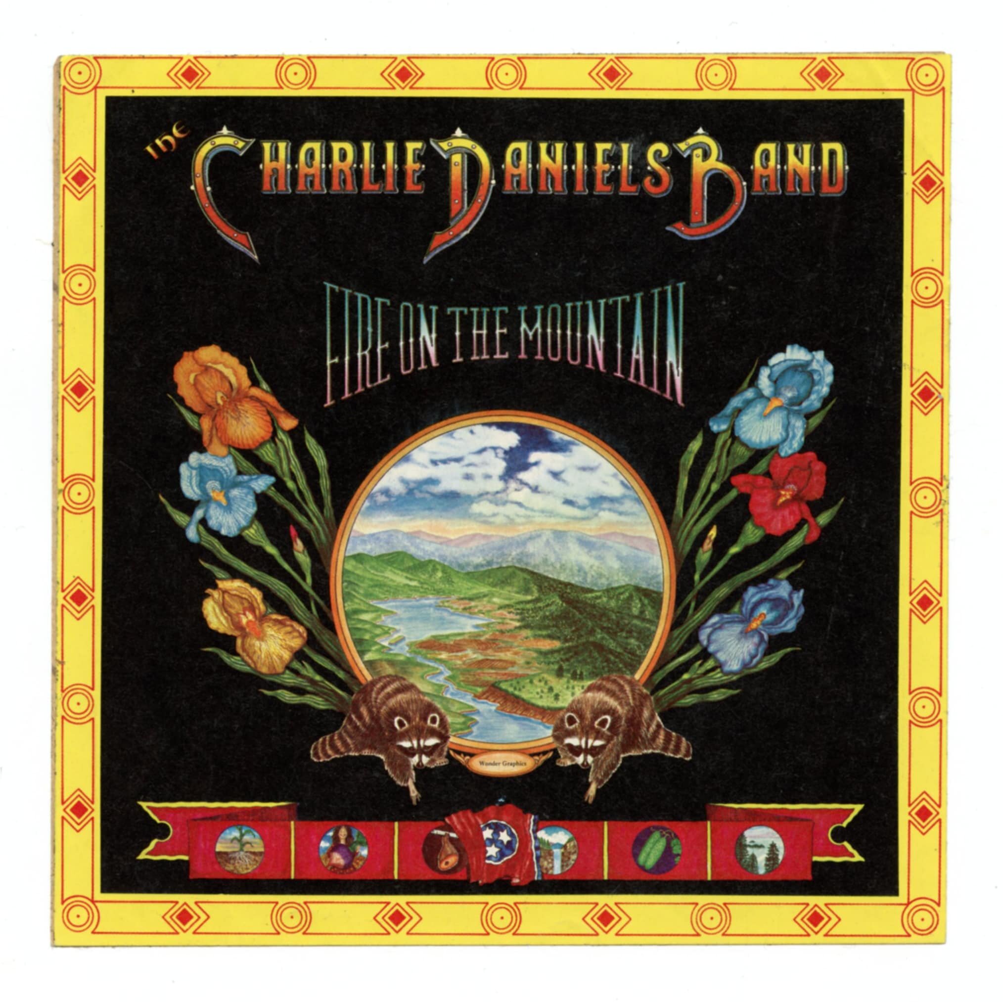 The Charlie Daniels Band Sticker 1974 Fire On The Mountain Album Promo