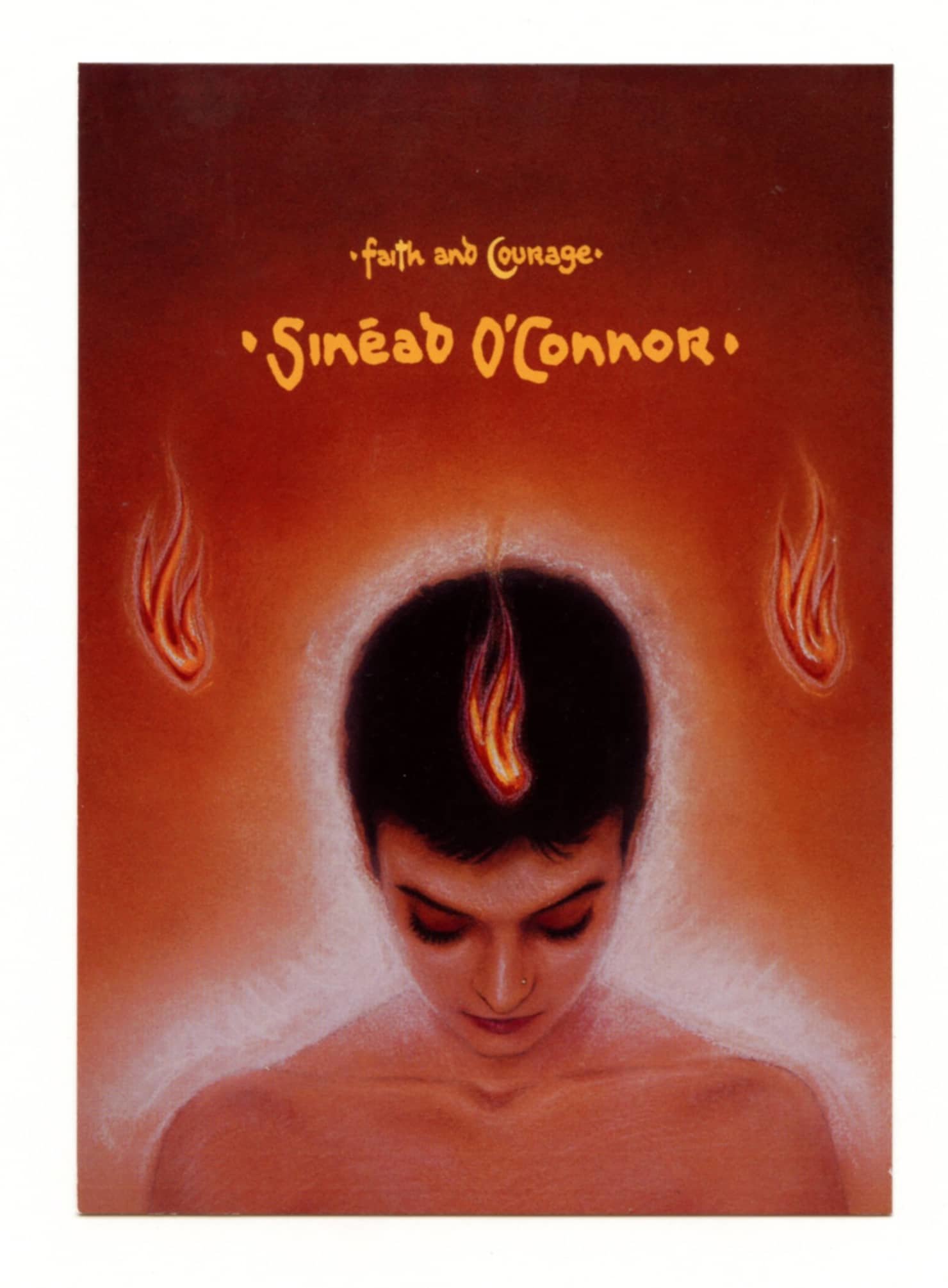 Sinéad O'Connor ‎Postcard Faith and Courage 2000 Album Promo Atlantic Records