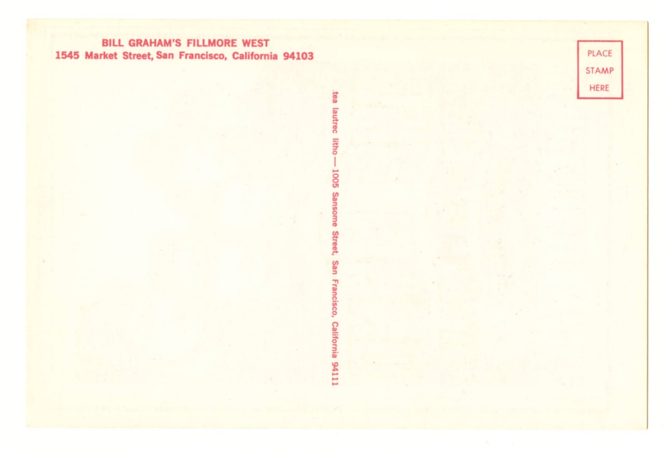 BG 169 Postcard The Band Sons of Champlin 1969 Apr 17