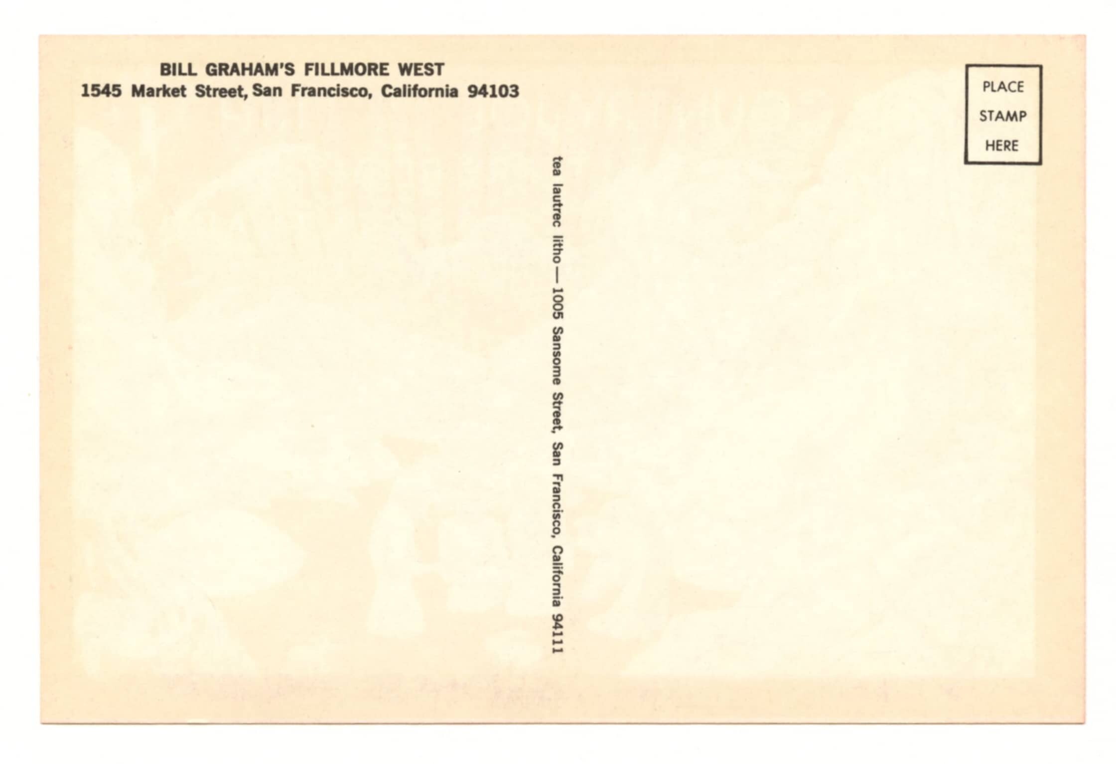 BG 149 Postcard Country Joe Terry Reid 1968 Dec 15