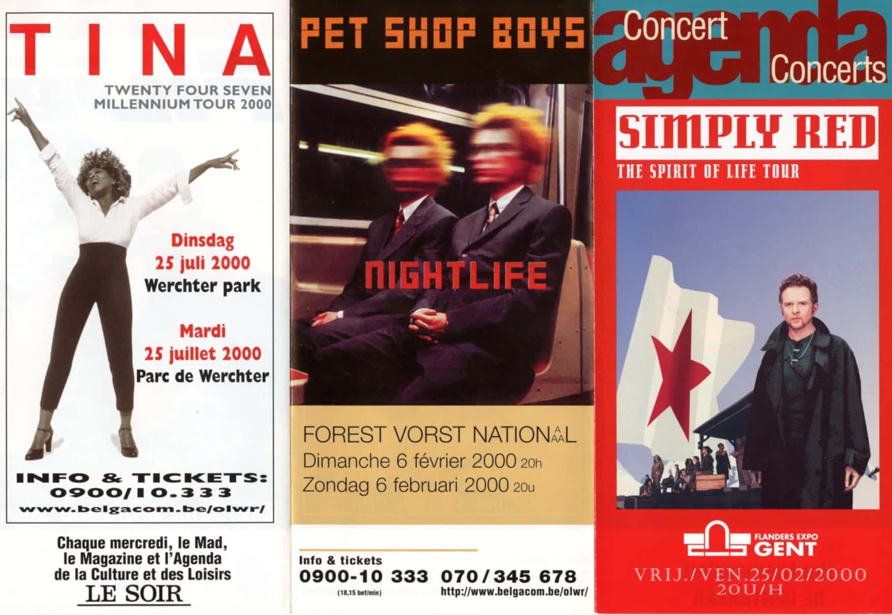 Tina Turner Handbill 2000 July 25 Werchter Festival Grounds Belgium