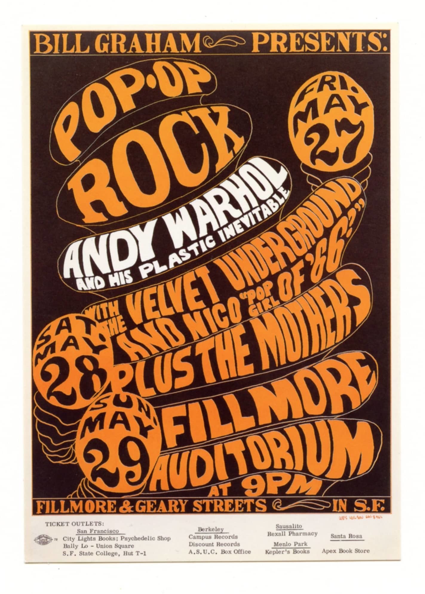 BG   8 Postcard Andy Warhol Velvet Underground Reprint 2004