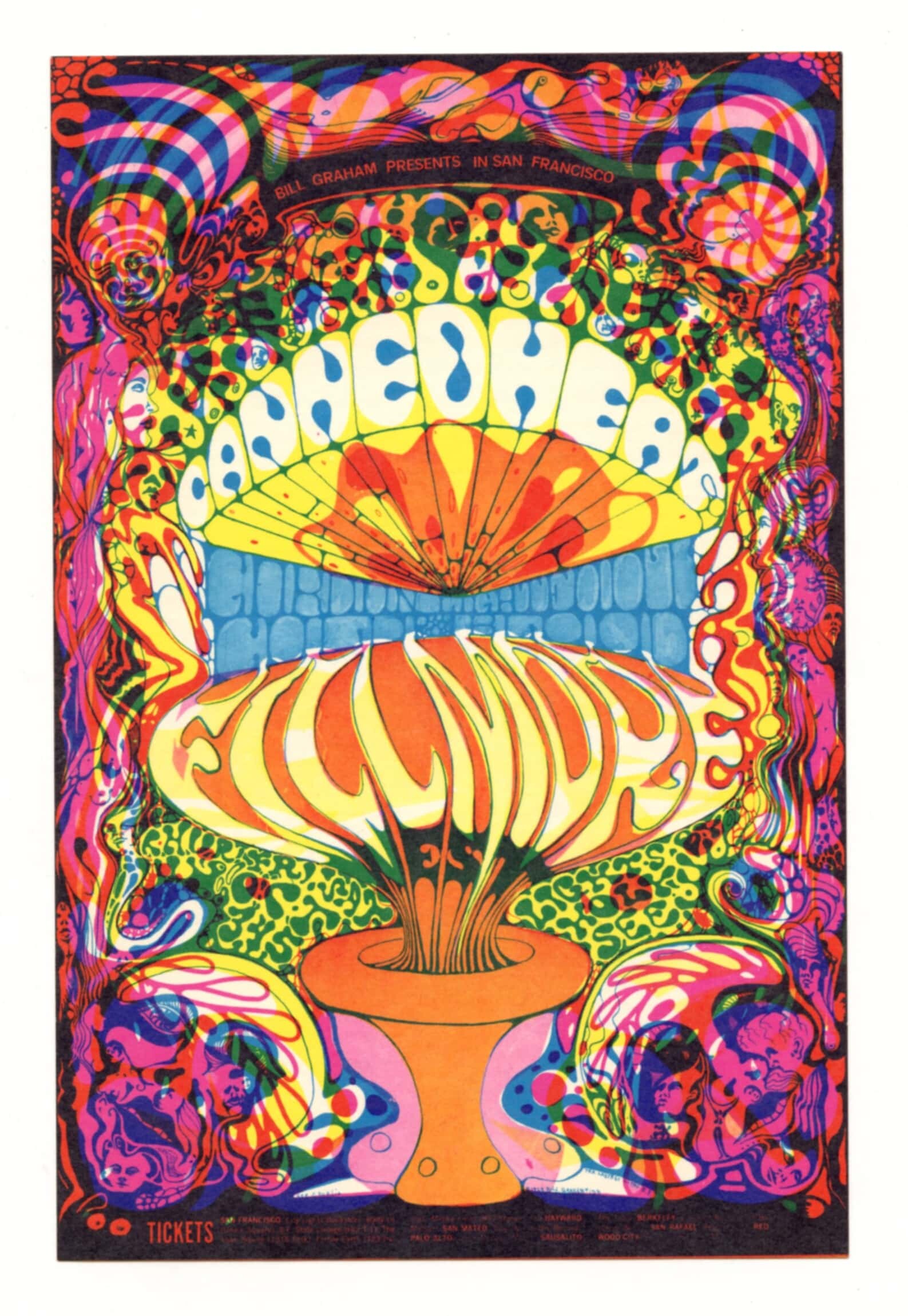 BG 139 Postcard Ad Back Canned Heat Gordon Lightfoot 1968 Oct 3