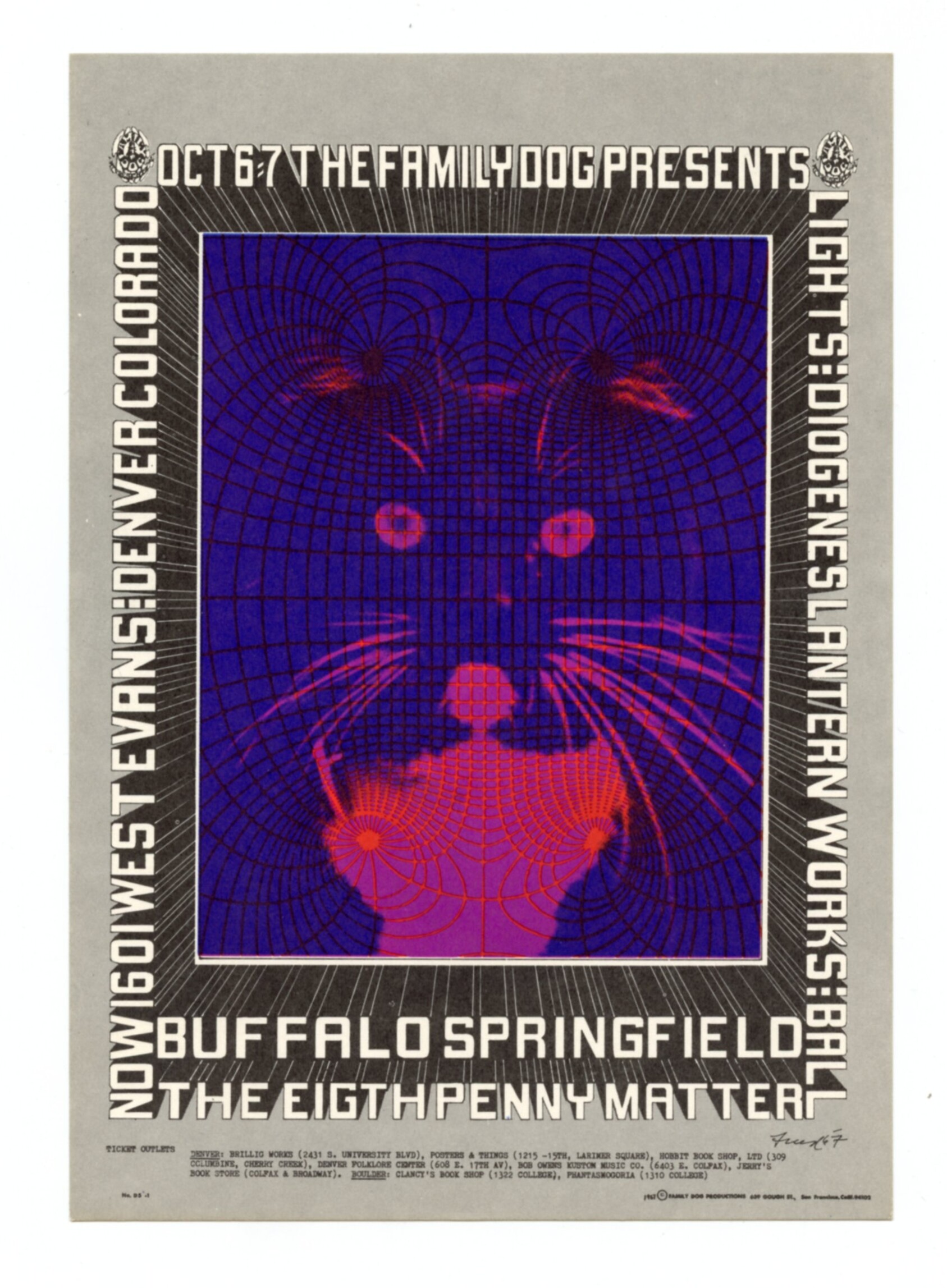 FDD  5 Postcard Buffalo Springfield 1967 Oct 6