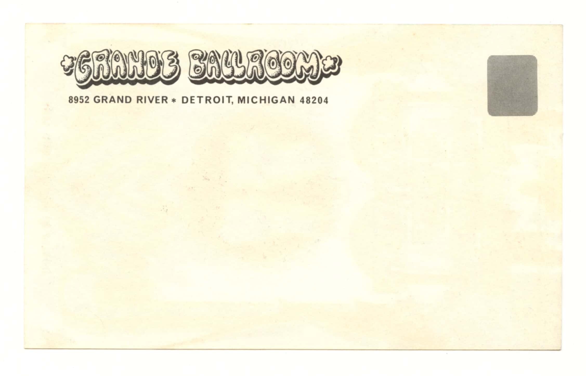 Grande Ballroom Postcard 1968 Sep 27 Spooky Tooth McCoys