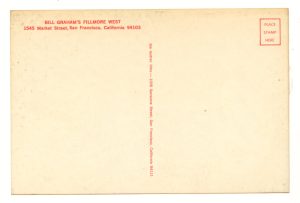 BG 143 Postcard Procul Harum Santana 1968 Oct 31
