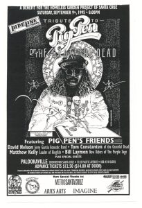 Tribute to Pig Pen of the Grateful Dead Handbill Norman Orr 1994 Palookaville Santa Cruze