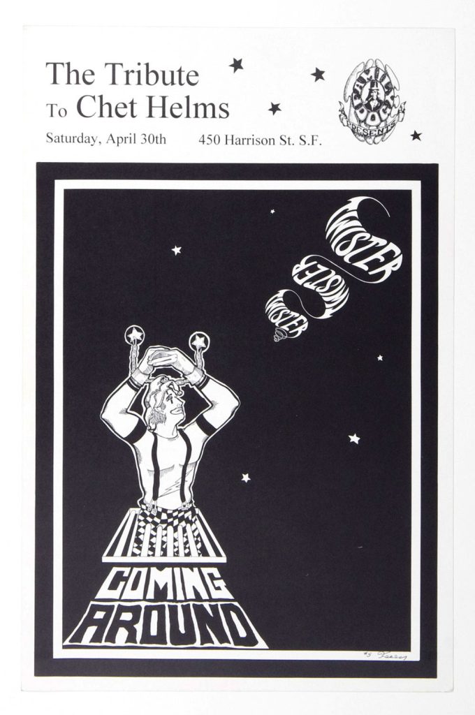 Maritime Hall 1994 Apr 30 The Tribute to Chet Helms Poster Ken Kesey