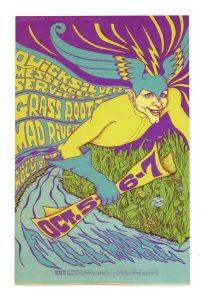 BG  87 Postcard Blank Back Quicksilver Messenger Service Grass Root 1967 Oct 5