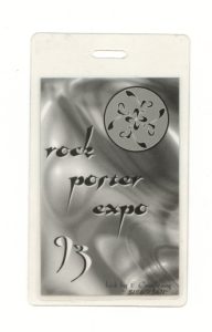 Wes Wilson Rock Poster Expo 93 Pass Laminated Golden Gate Park