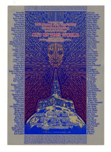 Wes Wilson Postcard 18th Annual New Year's Day Marathon Reading 1992