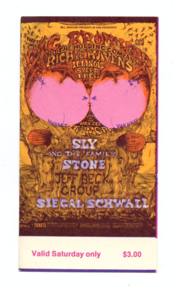BG 129 Ticket 1968 Jul16 Big Brother and the Holding Company 