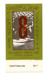 BG 237 Ticket Grateful Dead 1970 Jun 4