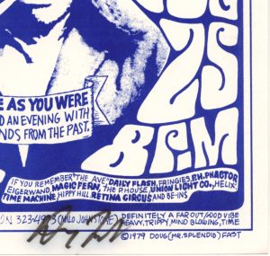TRIPS Festival 13 Years Reunion Festival Handbill 1979 Daily Flash P.H. Phactor AOR 4.135 Doug Fast signed
