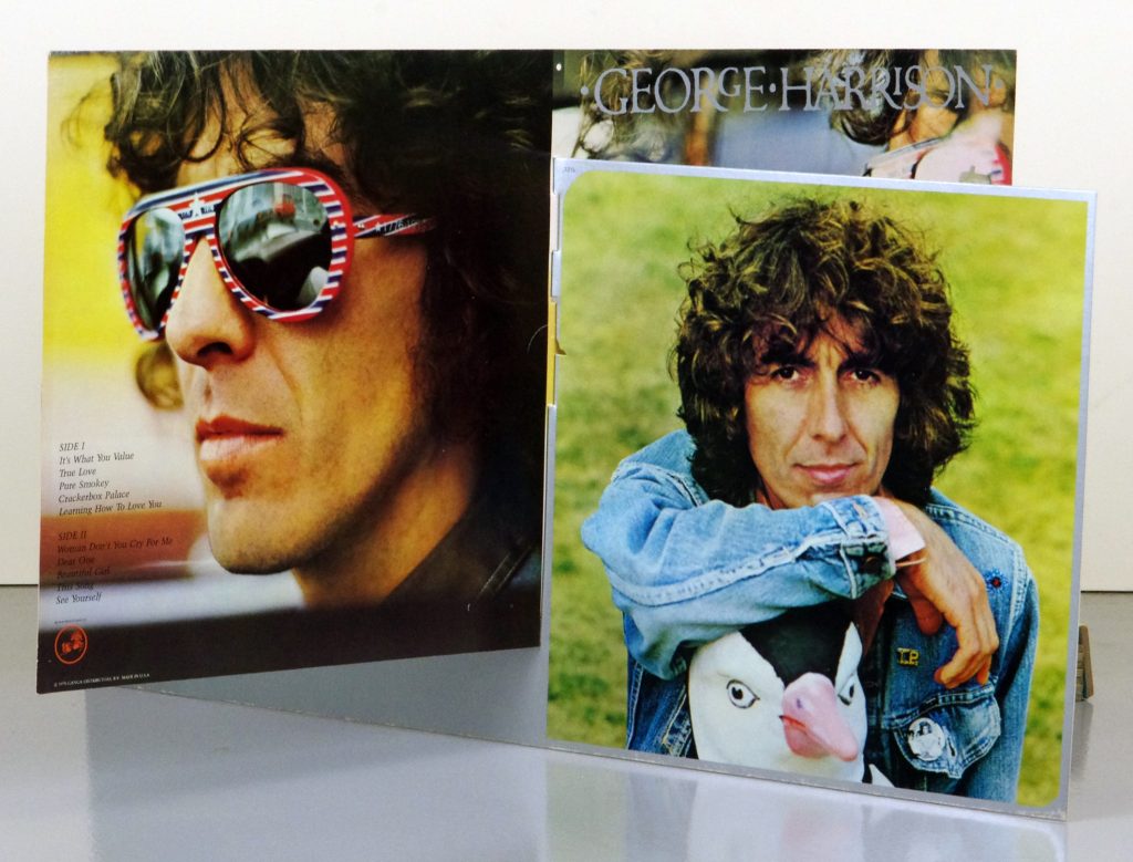 George Harrison Cardboard Display 8 sided 1976 Thirty Three & 1/3 Album Promo