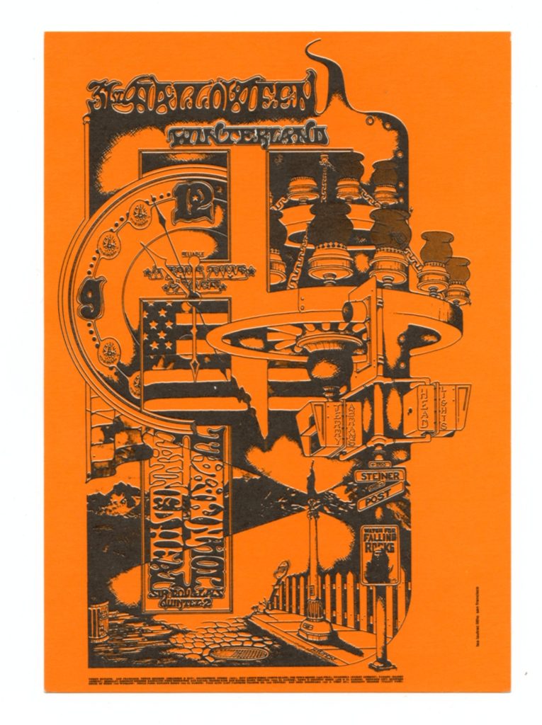 Canned Heat Postcard w/ John Mayall 1968 Halloween concert FamilyDog Winterland