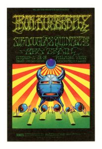 BG 141 Postcard Iron Butterfly Sir Douglas Quintet 1968 Oct 17