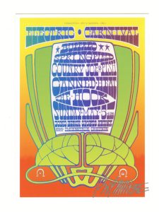 Buffalo Springfield Handbill Long Beach Sports Arena 1968 Bob Masse R1992