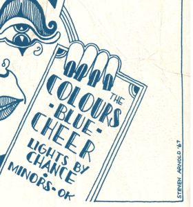Matrix Handbill 1967 Blue Cheer Handbill w/ the Colours Mark T. Behrens