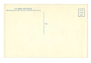 BG 106 Postcard John Mayall Arlo Guthrie Loading Zone 1968 Feb 8