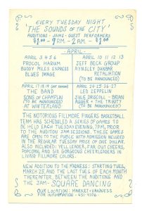 BG 167 Postcard Ad Back Procol Harum Buddy Miles Express 1969 Apr 3
