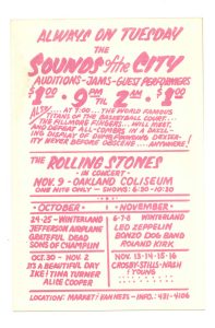 BG 198 Postcard Ad Back Tina Turner Alice Cooper 1969 Oct 30