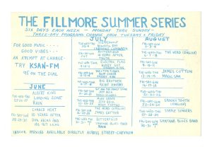 BG 127 Postcard Ad Back Creedence Clearwater Revival 1968 Jul 2