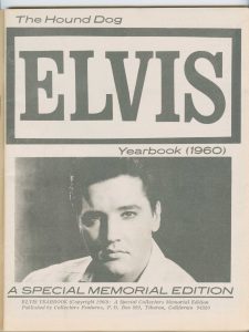 Elvis Presley Yearbook Hound Dog Tag Published 1960