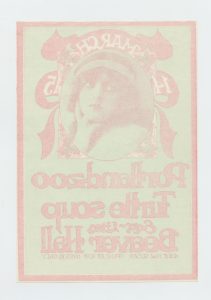 Portland Zoo Handbill w/ Turtle Soup 1969 Beaver Hall Portland Bruce Weber