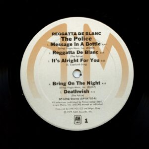 The Police ‎Vinyl Reggatta De Blanc 1979