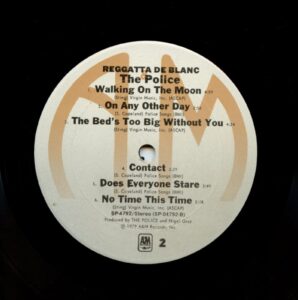 The Police ‎Vinyl Reggatta De Blanc 1979