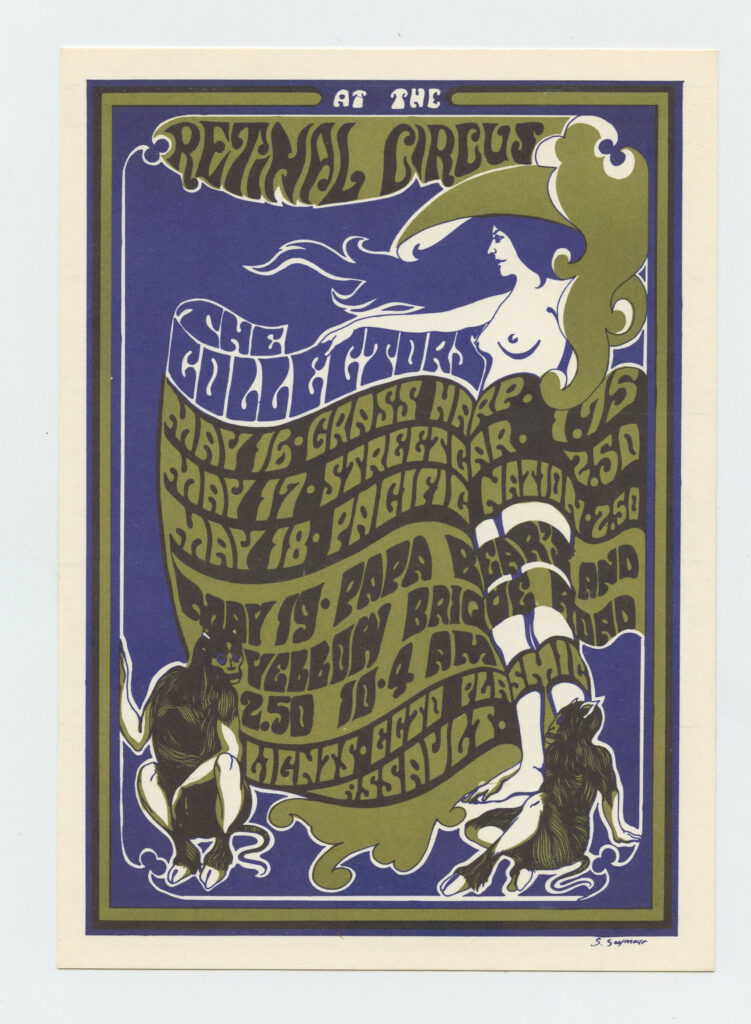 Retinal Circus Postcard 1968 May Collectors Papa Bear's Medicine Show Vancouver Canada 
